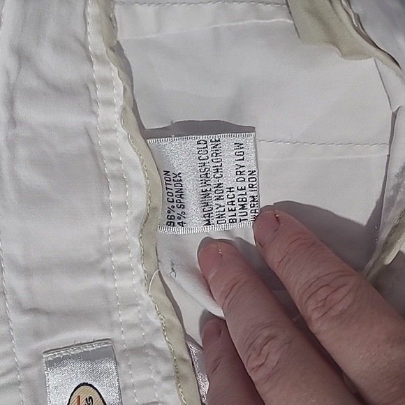 Talbots Stretch Wide Leg White Dress Pants - Size 14 - FLAWED - Picture 11 of 13